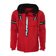 Load image into Gallery viewer, Black Pyramid Logo Tape Pullover Jacket Mens Style : Y6161740-Red
